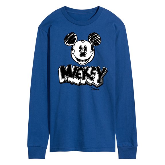 Disney - Mickey Mouse - Sketch Classic - Men's Long Sleeve T-Shirt