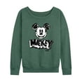 thumbnail image 1 of Disney - Mickey Mouse - Sketch Classic - Women's Lightweight French Terry Long Sleeve Shirt, 1 of 4