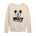 thumbnail image 1 of Disney - Mickey Mouse - Sketch Classic - Women's Lightweight French Terry Long Sleeve Shirt, 1 of 4