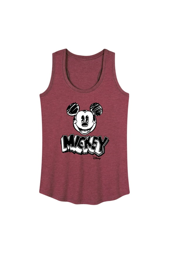 - Mickey Mouse - Sketch Classic - Women's Racerback Tank Top