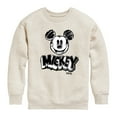 thumbnail image 1 of Disney - Mickey Mouse Sketched - Youth Crewneck Fleece Sweatshirt, 1 of 5