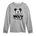 thumbnail image 1 of Disney - Mickey Mouse Sketched - Youth Long Sleeve Graphic T-Shirt, 1 of 5