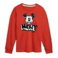 thumbnail image 1 of Disney - Mickey Mouse Sketched - Youth Long Sleeve Graphic T-Shirt, 1 of 5