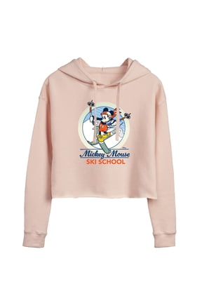 - Mickey Mouse Ski School Cropped Graphic Hoodie