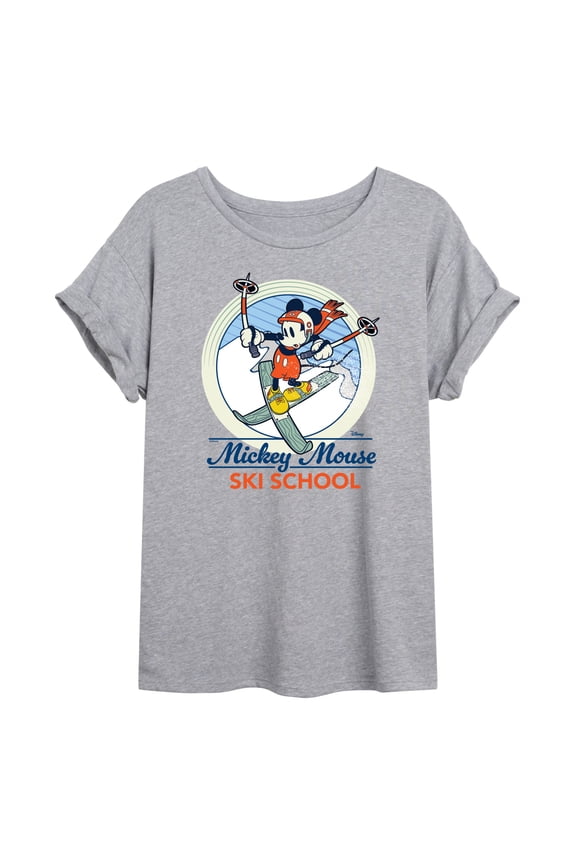 - Mickey Mouse Ski School - Women's Oversized T-Shirt