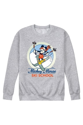 - Mickey Mouse Ski School - Men's Crew Fleece Sweatshirt Sweatshirt