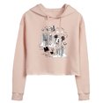 thumbnail image 1 of Disney - Mickey Mouse - Skyscraper, Airplanes, & Clouds Sketch - Juniors Cropped Pullover Hoodie, 1 of 5