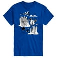thumbnail image 1 of Disney - Mickey Mouse - Skyscraper, Airplanes, & Clouds Sketch - Men's Short Sleeve Graphic T-Shirt, 1 of 4