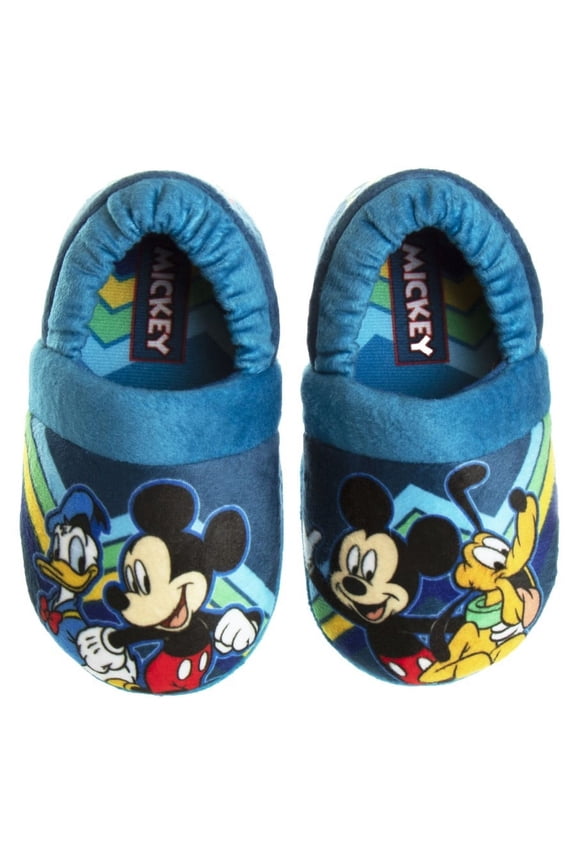 Mickey Mouse Slip-on Nylex Fabric Slippers for Toddler Boys