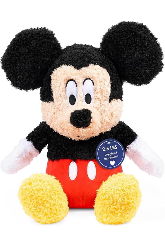 Disney Mickey Mouse Soft & Fuzzy 2.5 lbs Weighted Pillow Buddy