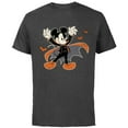 thumbnail image 1 of Disney Mickey Mouse Spooky Dracula Costume Halloween - Short Sleeve Cotton T-Shirt for Adults - Customized-Charcoal Heather, 1 of 5
