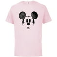 thumbnail image 1 of Disney Mickey Mouse Spooky Wiggly Face Retro Distressed - Short Sleeve Cotton T-Shirt for Adults - Customized-Soft Pink, 1 of 5