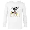 thumbnail image 1 of Disney Mickey Mouse Spooky Wiggly Silly Retro Distressed - Long Sleeve T-Shirt for Men - Customized-White, 1 of 5