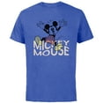 thumbnail image 1 of Disney Mickey Mouse Spooky Wiggly Silly Retro Distressed - Short Sleeve Cotton T-Shirt for Adults - Customized-Royal Heather, 1 of 5