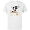 thumbnail image 1 of Disney Mickey Mouse Spooky Wiggly Silly Retro Distressed - Short Sleeve Cotton T-Shirt for Adults - Customized-White, 1 of 5