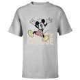 thumbnail image 1 of Disney Mickey Mouse Spooky Wiggly Silly Retro Distressed - Short Sleeve T-Shirt for Kids - Customized-Athletic Heather, 1 of 5