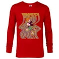 thumbnail image 1 of Disney Mickey Mouse Sports Basketball Dunk Wavy Letters - Long Sleeve T-Shirt for Men - Customized-New Red, 1 of 5