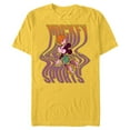 thumbnail image 1 of Disney Mickey Mouse Sports Basketball Dunk Wavy Letters - Short Sleeve Blended T-Shirt for Adults - Customized-Yellow, 1 of 5