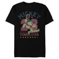 thumbnail image 1 of Disney Mickey Mouse Sports Tennis Star 28 Distressed - Short Sleeve Blended T-Shirt for Adults - Customized-Black, 1 of 5