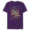 thumbnail image 1 of Disney Mickey Mouse Sports Tennis Star 28 Distressed - Short Sleeve Blended T-Shirt for Adults - Customized-Purple, 1 of 5