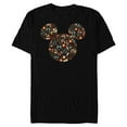thumbnail image 1 of Disney Mickey Mouse Spring Head Icon with Bow Springtime - Short Sleeve Blended T-Shirt for Adults - Customized-Black, 1 of 5