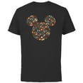 thumbnail image 1 of Disney Mickey Mouse Spring Head Icon with Bow Springtime - Short Sleeve Cotton T-Shirt for Adults - Customized-Black, 1 of 5