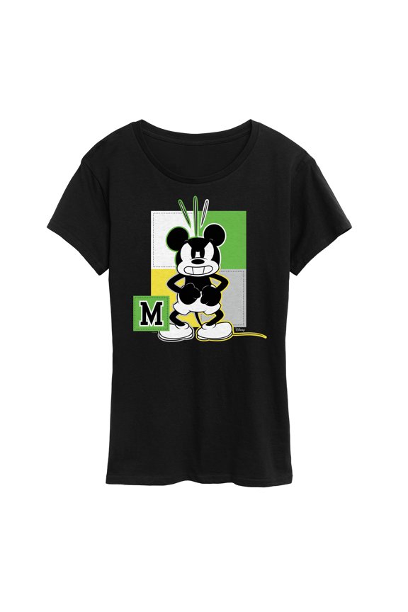 - Mickey Mouse Square Color Grid - Women's Short Sleeve Graphic T-Shirt