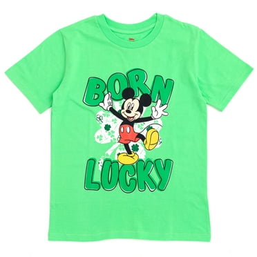 Disney Mickey Mouse St. Patrick's Day Little Boys T-Shirt Toddler to Big Kid