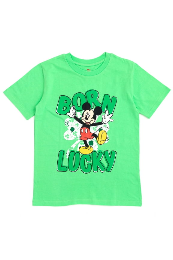 Mickey Mouse St. Patrick's Day Toddler Boys T-Shirt Toddler to Big Kid