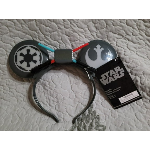 Disney Mickey Ear Headband Star Wars - Light Saber Grey