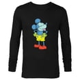 thumbnail image 1 of Disney Mickey Mouse Sticking Tongue Out Retro Pop Art - Long Sleeve T-Shirt for Men - Customized-Black, 1 of 5