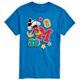 thumbnail image 1 of Disney - Mickey Mouse - Stitched Collegiate Patches - Men's Short Sleeve Graphic T-Shirt, 1 of 1