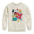 thumbnail image 1 of Disney - Mickey Mouse - Stitched Patches - Youth Crewneck Fleece Sweatshirt, 1 of 5