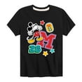 thumbnail image 1 of Disney - Mickey Mouse - Stitched Patches - Youth Short Sleeve Graphic T-Shirt, 1 of 5