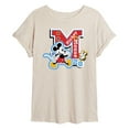 thumbnail image 1 of Disney - Mickey Mouse - Stitched Patches for Teammates - Juniors Ideal Flowy Muscle T-Shirt, 1 of 5