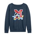 thumbnail image 1 of Disney - Mickey Mouse - Stitched Patches for Teammates - Women's Lightweight French Terry Long Sleeve Shirt, 1 of 4