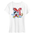 thumbnail image 1 of Disney - Mickey Mouse - Stitched Patches for Teammates - Women's Short Sleeve Graphic T-Shirt, 1 of 5