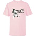 thumbnail image 1 of Disney Mickey Mouse Striding Retro Distressed Enjoy The Now - Short Sleeve T-Shirt for Kids - Customized-Soft Pink, 1 of 5