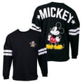 thumbnail image 1 of Disney Mickey Mouse Striped Sleeve Black Long Sleeve Shirt-XLarge, 1 of 3