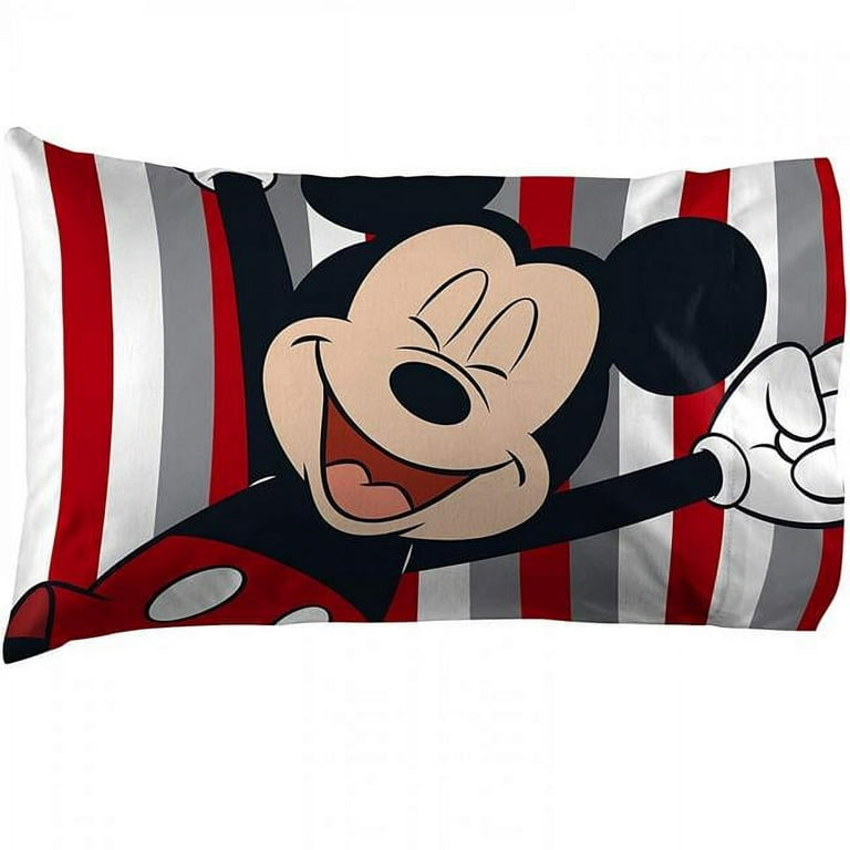 Disney Cruise Autograph - Mickey | 2023 | Pillow Cover | Machine Washable |  18x18 | Indoor & Outdoor