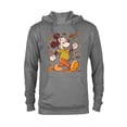 thumbnail image 1 of Disney Mickey Mouse Strolling Through Autumn Leaves Fall - Pullover Hoodie for Adults - Customized-Athletic Heather, 1 of 5