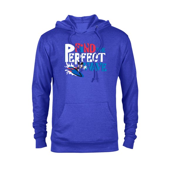 Disney Mickey Mouse Summer Surfing Find the Perfect Wave- Pullover Hoodie for Adults - Customized-Royal