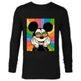 thumbnail image 1 of Disney Mickey Mouse Sun Burst Retro - Long Sleeve T-Shirt for Men - Customized-Black, 1 of 5