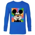 thumbnail image 1 of Disney Mickey Mouse Sun Burst Retro - Long Sleeve T-Shirt for Men - Customized-Royal, 1 of 5