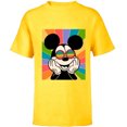 thumbnail image 1 of Disney Mickey Mouse Sun Burst Retro - Short Sleeve T-Shirt for Kids - Customized-Yellow, 1 of 5
