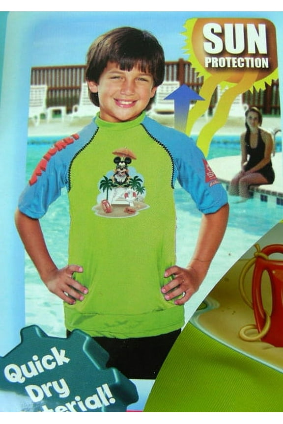 Mickey Mouse Surf Shirt -Surf'n Sun Kids Surf Shirt (SizeMedium ) 50 SPF