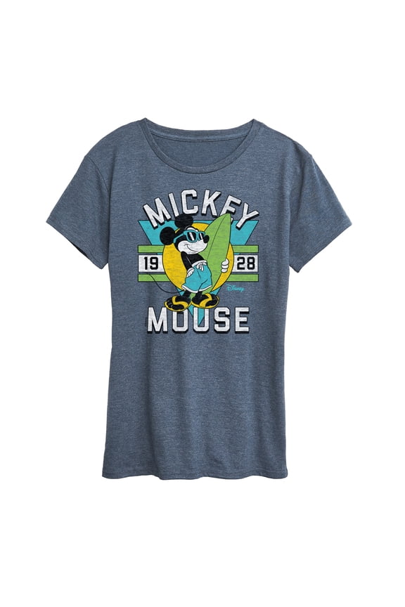 - Mickey Mouse Surf - Women's Short Sleeve Graphic T-Shirt