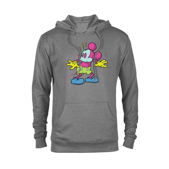 Disney Mickey Mouse Surprise Behind You Retro Pop Art - Pullover Hoodie for Adults - Customized-Athletic Heather