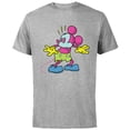 thumbnail image 1 of Disney Mickey Mouse Surprise Behind You Retro Pop Art - Short Sleeve Cotton T-Shirt for Adults - Customized-Athletic Heather, 1 of 5