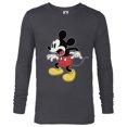 thumbnail image 1 of Disney Mickey Mouse Surprised - Long Sleeve T-Shirt for Men - Customized-Charcoal Heather, 1 of 5